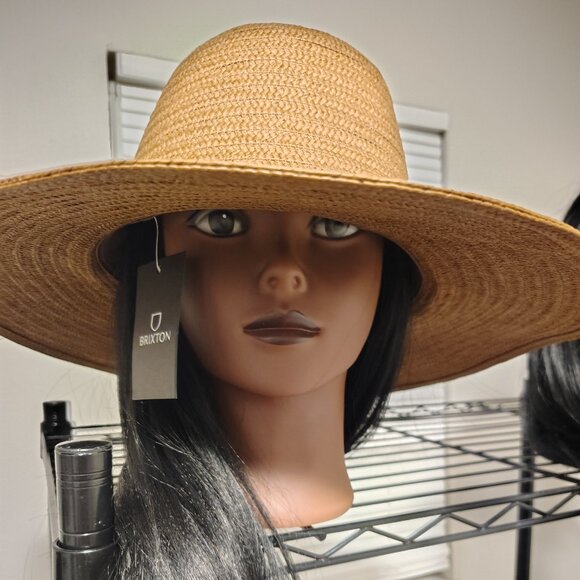 Brixton Wide Brim Straw Hat - Picture 1 of 3